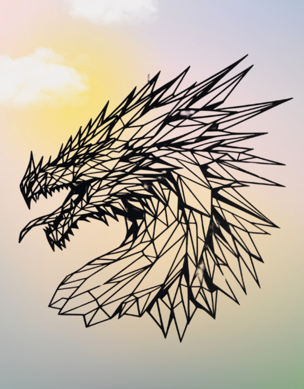 3D-Druck - Drache (wallart)