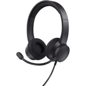 AURICULARES + MICROFONO TRUST AYDA HEADSET PC ENC USB BLACK