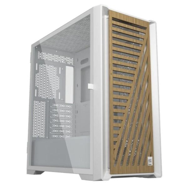 CAJA ORDENADOR GAMING PHOENIX ARTISAN NOBLE WHITE FRONTAL MADERA ATX