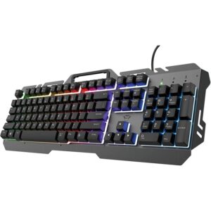 TECLADO TRUST GXT 853 ESCA GAMING METALICO USB RGB