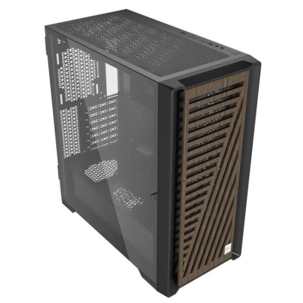 CAJA ORDENADOR GAMING PHOENIX ARTISAN NOBLE BLACK FRONTAL MADERA ATX - Imagen 2