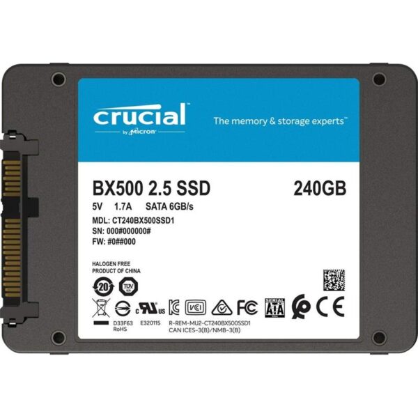 DISCO DURO SSD CRUCIAL 240GB BX500