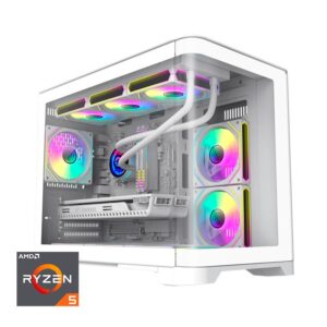 ORDENADOR GAMING HYPE M RGB R5 5600G/32GB/SSD1TB NVME/R.LIQ/900W WHITE