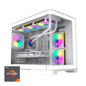 ORDENADOR GAMING HYPE M RGB R7 5700G/32GB/SSD1TB NVME/R.LIQ/900W WHITE