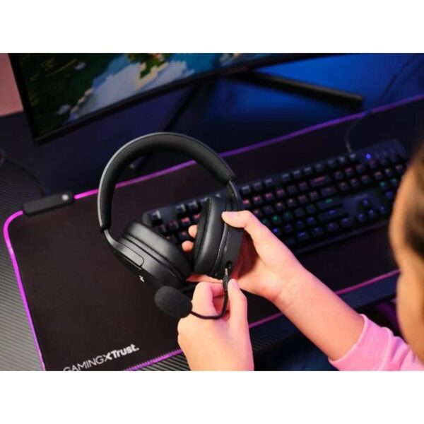 AURICULARES + MICROFONO TRUST GAMING RGB GXT 491 FAYZO HEADSET WIRELESS - Imagen 10