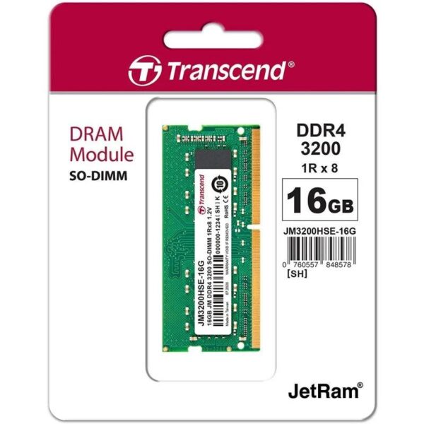 MEMORIA SODIMM 16GB TRANSCEND DDR4 3200MHZ - Imagen 2