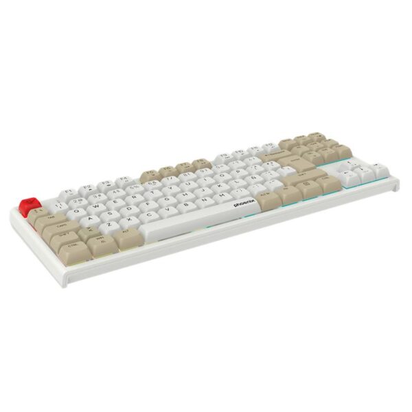 TECLADO PHOENIX ROYAL GAMING MECANICO TKL USB RGB WHITE - Imagen 4