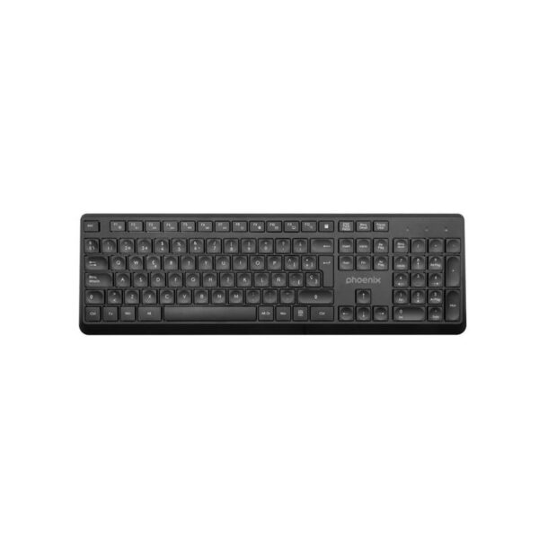 TECLADO + RATON PHOENIX WIRELESS 1600DPI BLACK - Imagen 2