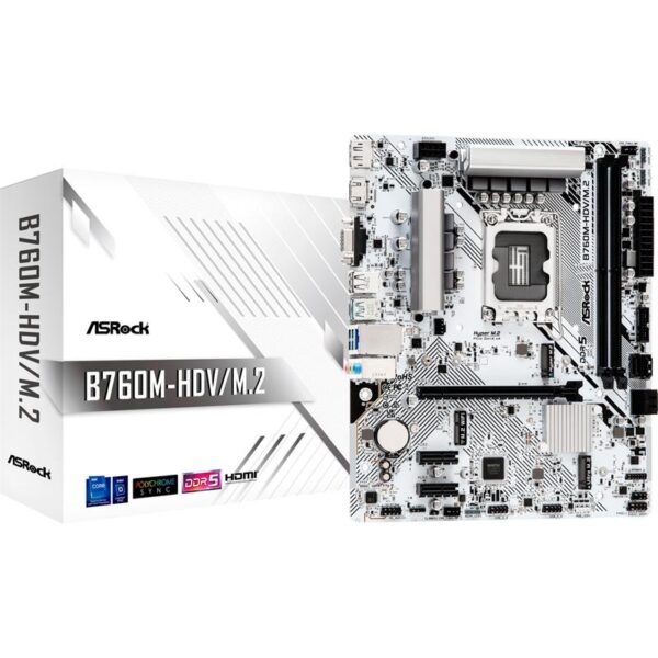 PLACA BASE ASROCK B760M-HDV DDR5 MATX HDMI +DP + VGA