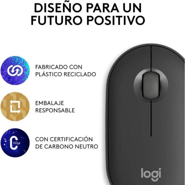 RATON LOGITECH PEBBLE 2 M350S WIRELESS BLACK - Imagen 10