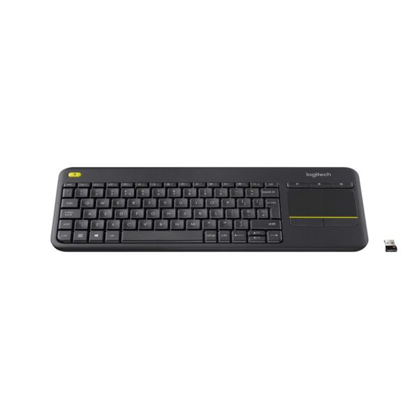 TECLADO LOGITECH K400 RF WIRELESS TOUCHPAD BLACK - Imagen 2