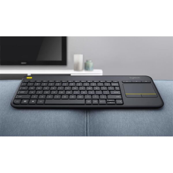 TECLADO LOGITECH K400 RF WIRELESS TOUCHPAD BLACK - Imagen 9