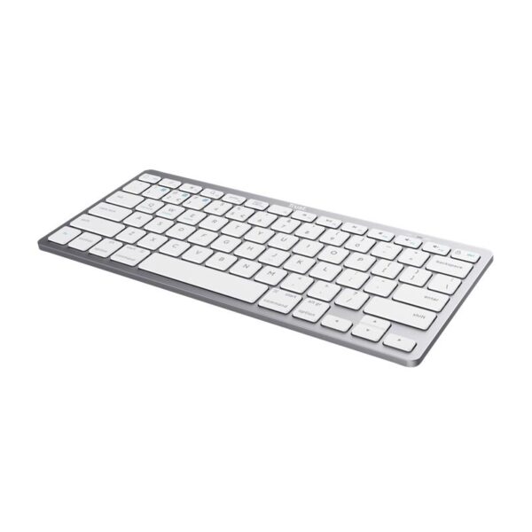 TECLADO TRUST BASICS SLIM WIRELESS BLUETOOTH TKL SILVER - Imagen 2