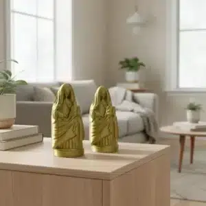 3D Golden Virgin of the Angels Statuette