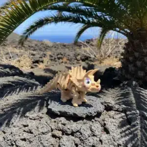 Beweglicher Triceratops 3D Figur