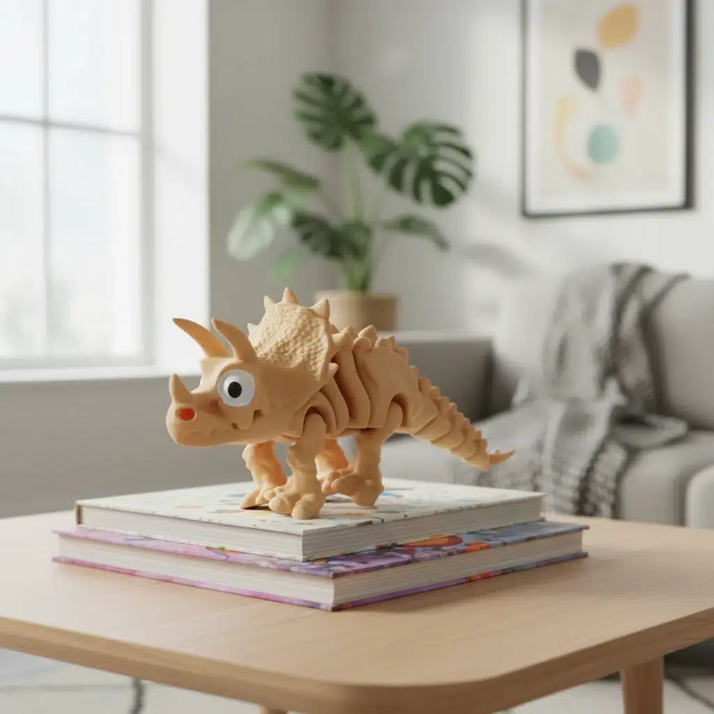 Beweglicher Triceratops 3D Figur – Bild 3