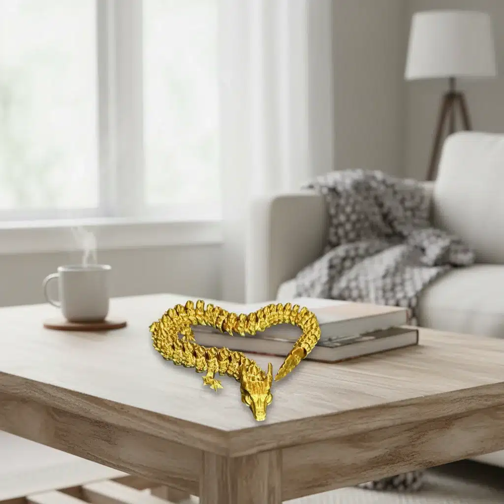 3D Gelenkiger Kaiserdrache - 42cm – Bild 3