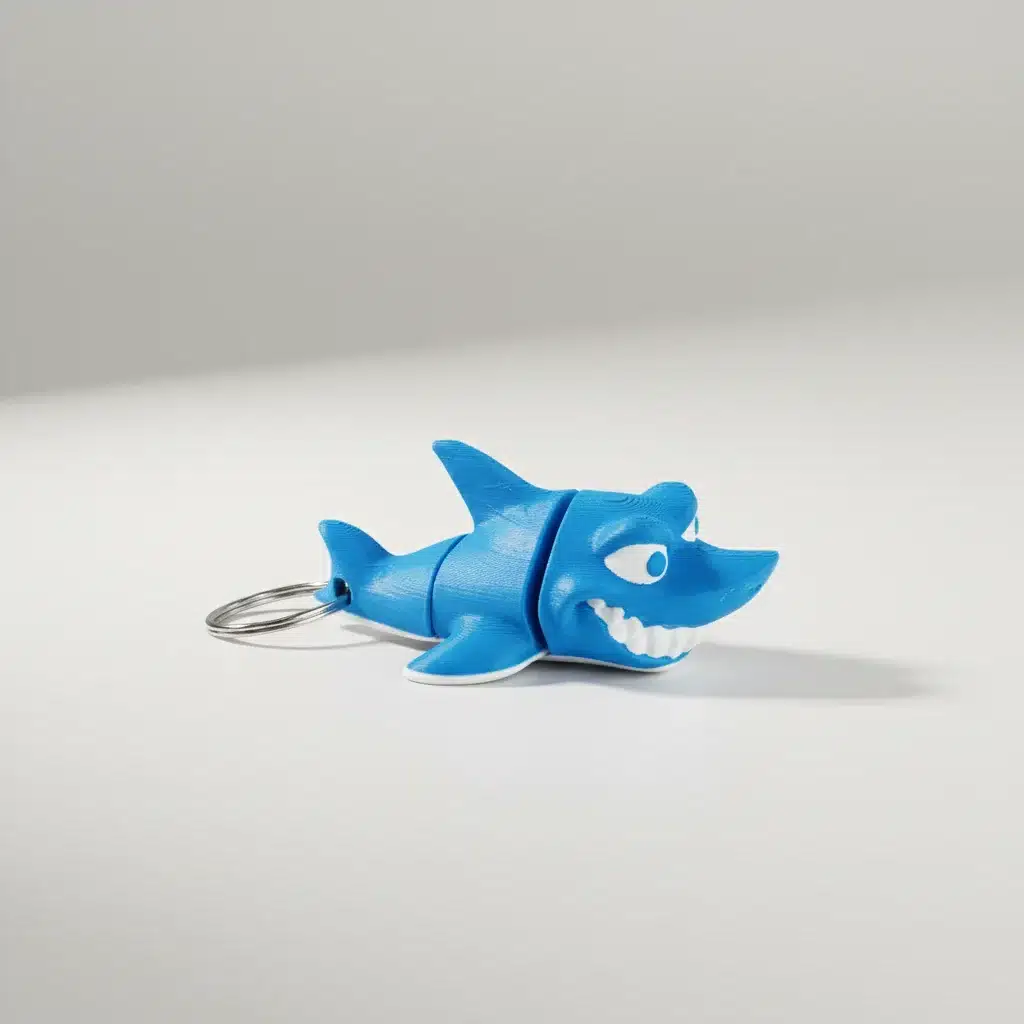 Beweglicher Hai Schlüsselanhänger 3D – Bild 2