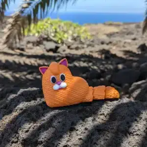 3D-Druck Katze Strick-Optik