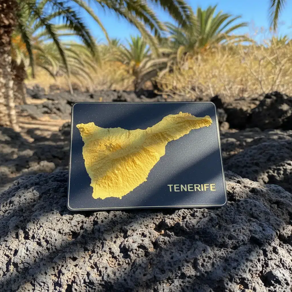 Mapa Relieve 3D Tenerife - Decoración Escritorio