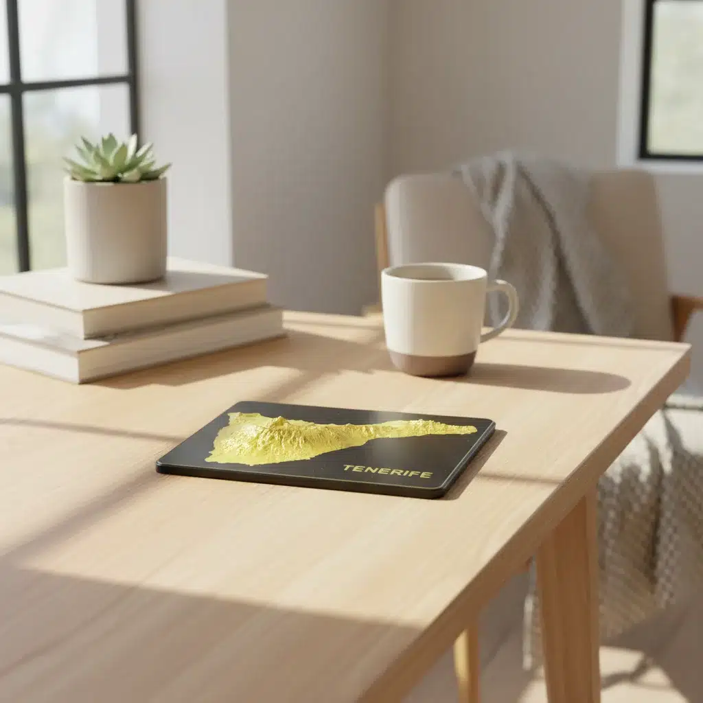 Mapa Relieve 3D Tenerife - Decoración Escritorio - Imagen 2
